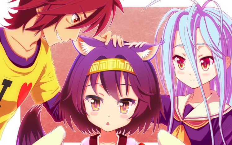anime, Anime girls, No Game No Life, Sora (No Game No Life), Shiro (No Game No Life), Hatsuse Izuna HD Wallpaper Desktop Background