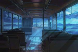 train, Night, Clouds, ArseniXC, Town, Everlasting Summer, Visual novel