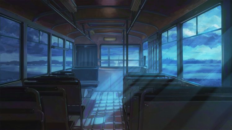 train, Night, Clouds, ArseniXC, Town, Everlasting Summer, Visual novel HD Wallpaper Desktop Background