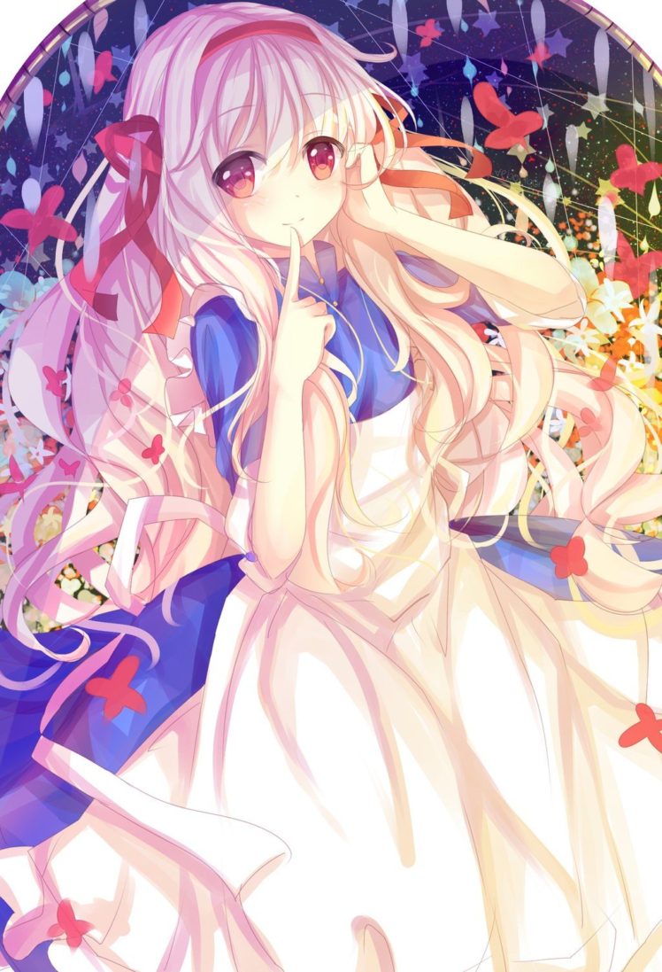 Kozakura Mary, Kagerou Project, Flowers, Anime girls, Anime HD Wallpaper Desktop Background
