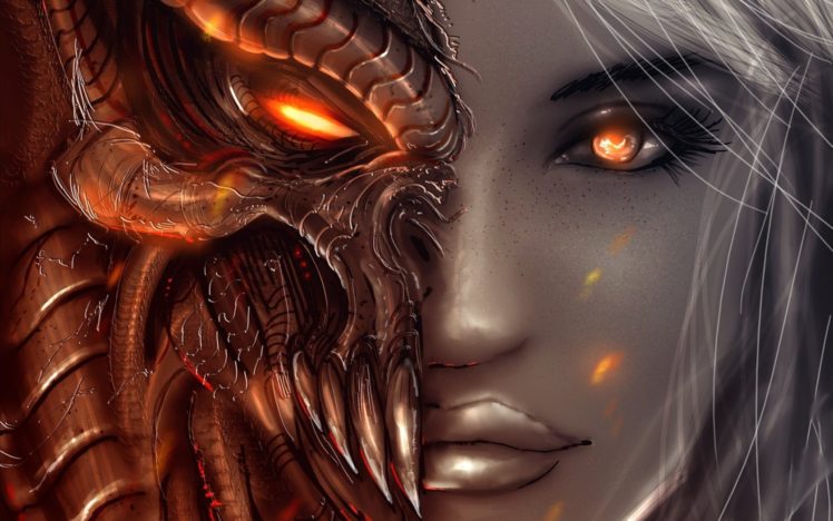 Diablo, Devils, Red eyes HD Wallpaper Desktop Background