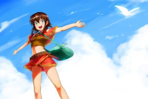 Amy (Suisei no Gargantia), Suisei no Gargantia, Clouds, Anime girls