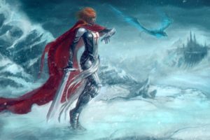 dragon, Winter, Weapon, Sword, Fantasy art,  World of Warcraft, World of Warcraft: Wrath of the Lich King, Blood Elf