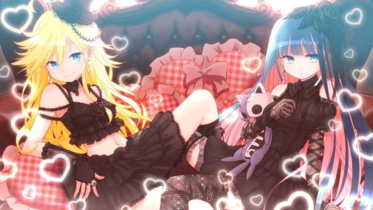 anime, Anime girls, Panty and Stocking with Garterbelt, Anarchy Panty, Anarchy Stocking HD Wallpaper Desktop Background