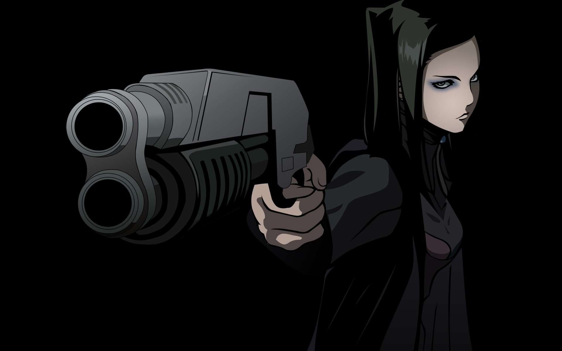 Bang Bang, Ergo Proxy, Lil Mayer, Gun, Weapon, Anime girls, Anime Wallpaper