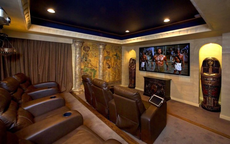 home cinema, Interior design, Indoors HD Wallpaper Desktop Background