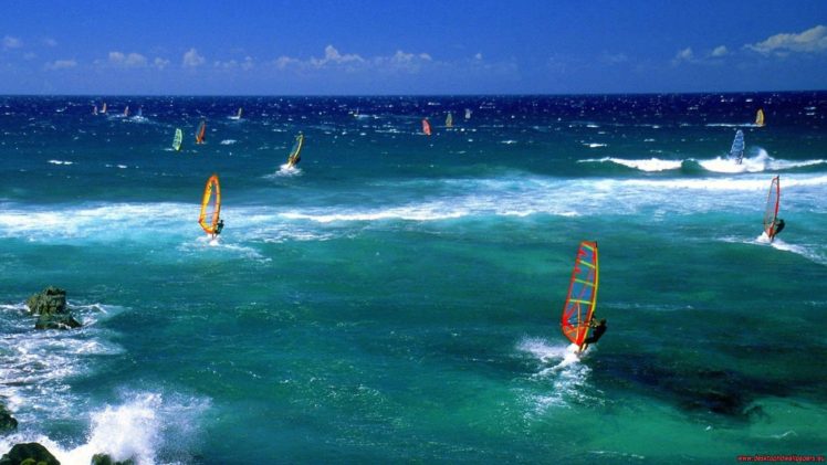 windsurfing, Water HD Wallpaper Desktop Background