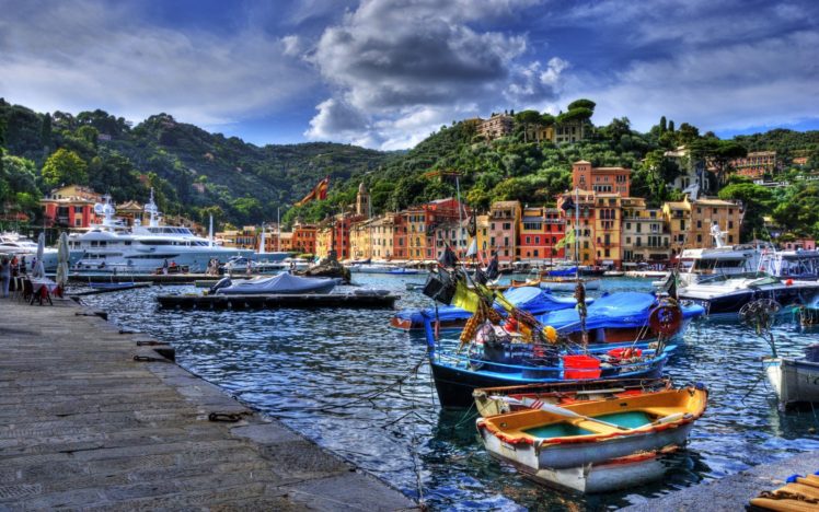 Portofino, City, Italy HD Wallpaper Desktop Background