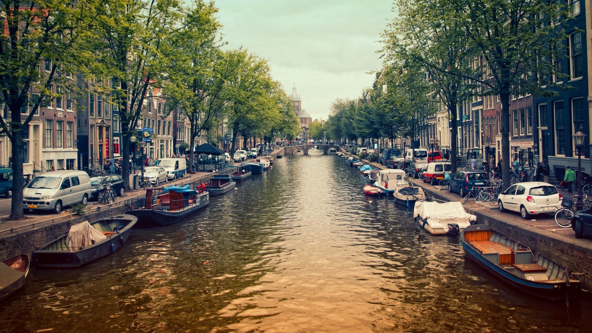 cityscape, Canal Wallpaper