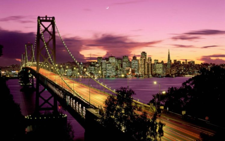 Oakland Bay Bridge, San Francisco, Cityscape HD Wallpaper Desktop Background