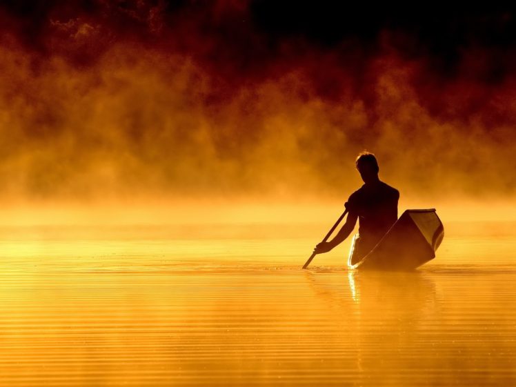 men, Boat, Water HD Wallpaper Desktop Background