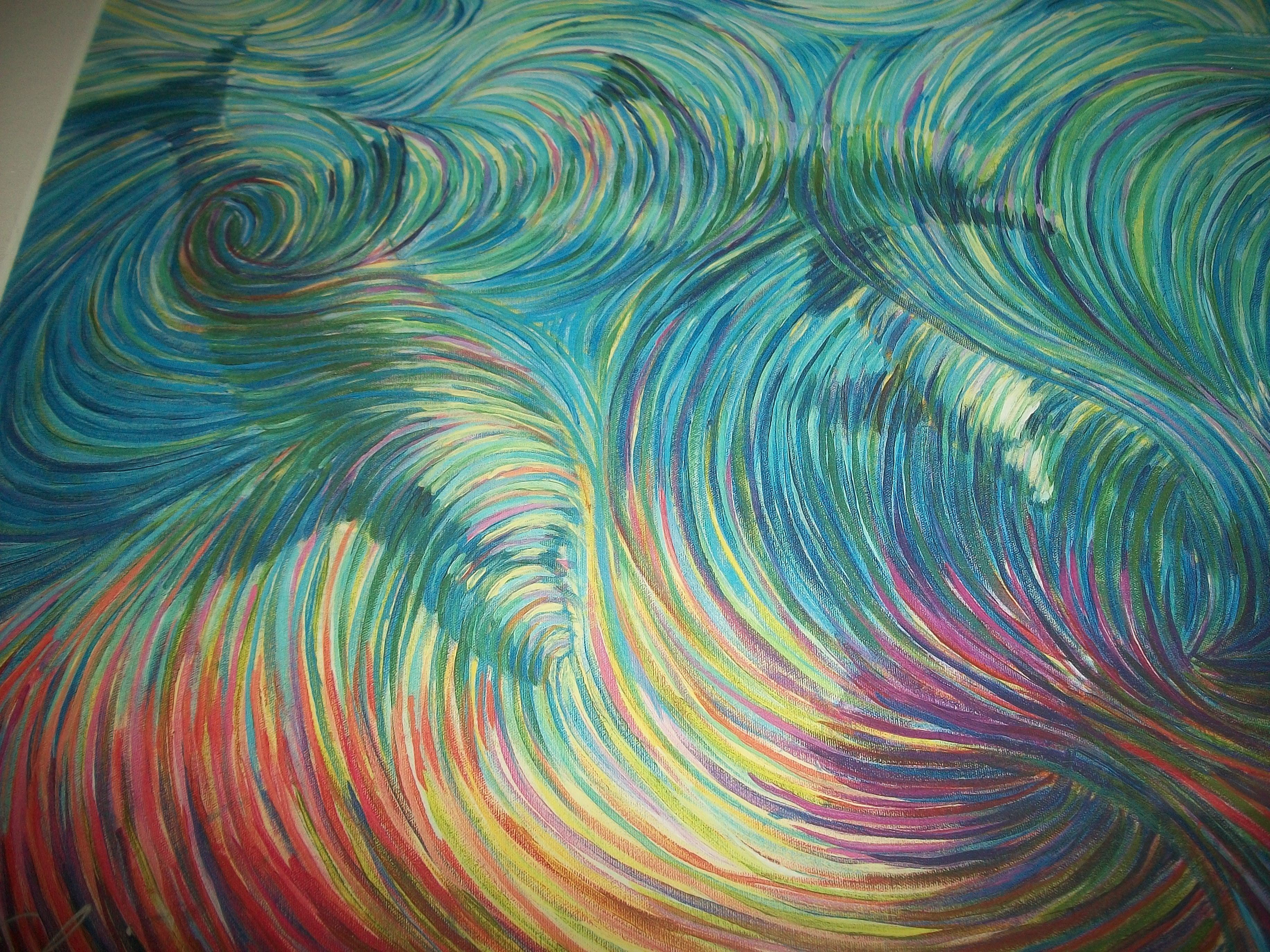 painting, Colorful, Swirls Wallpaper