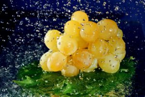 water drops, Fruit