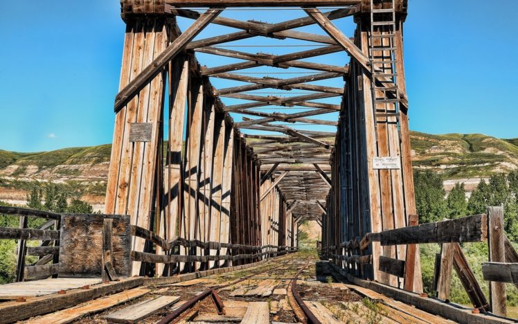 bridge, Railway HD Wallpaper Desktop Background