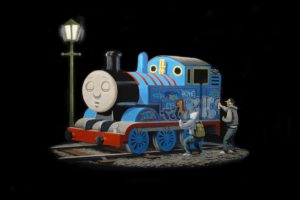 train, Steam locomotive, Graffiti, Thomas the Tank Engine, Minimalism, Humor