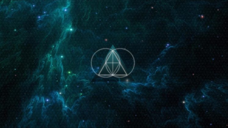 sacred geometry, Nebula, Triangle HD Wallpaper Desktop Background