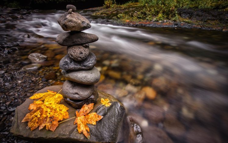 stones, Stream HD Wallpaper Desktop Background