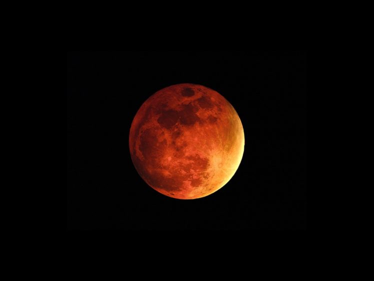 Moon, Red HD Wallpaper Desktop Background