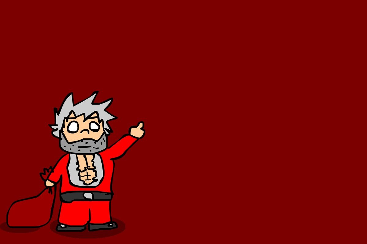 minimalism christmas red background
