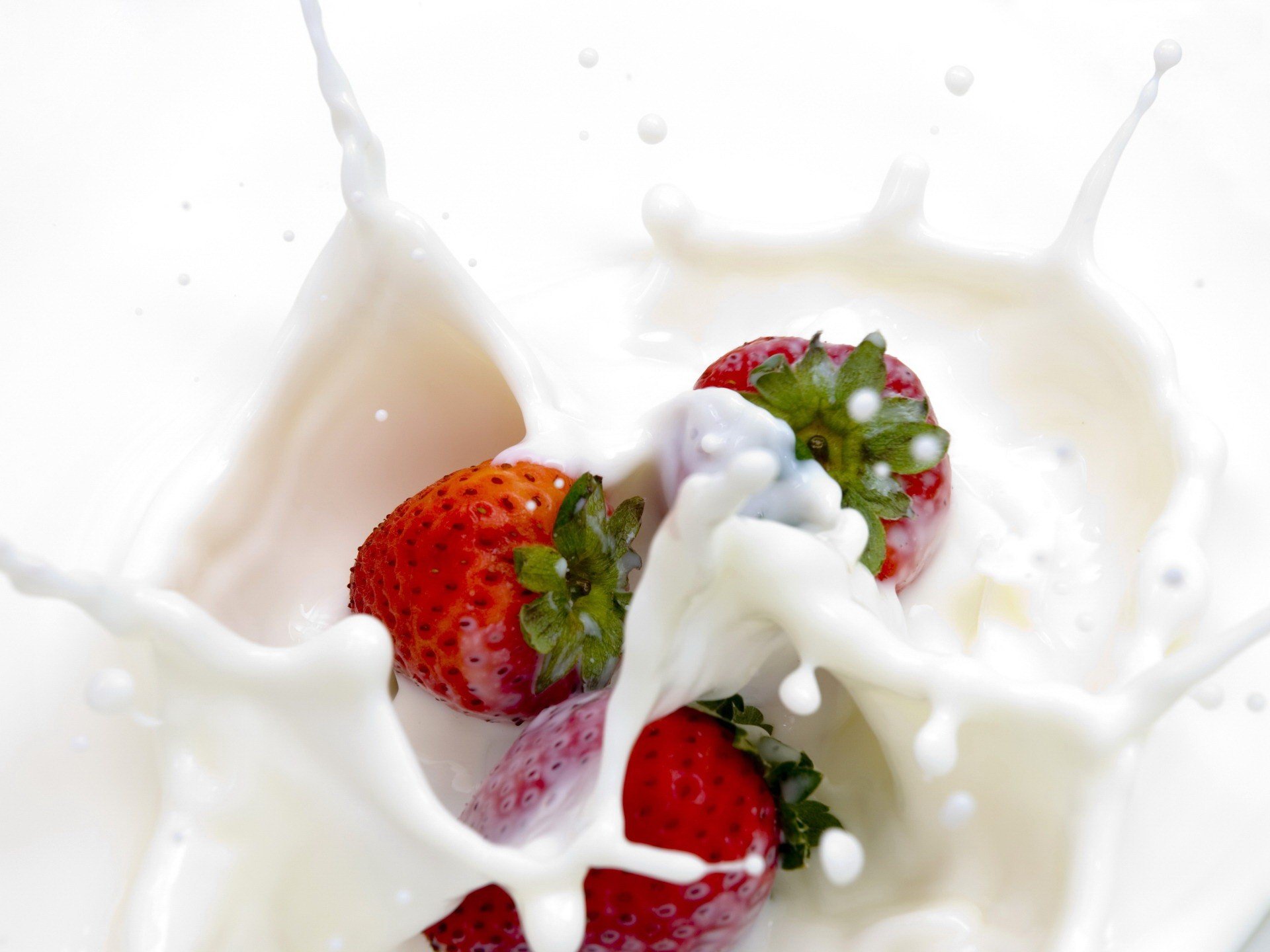 strawberries, Food, Dessert Wallpaper