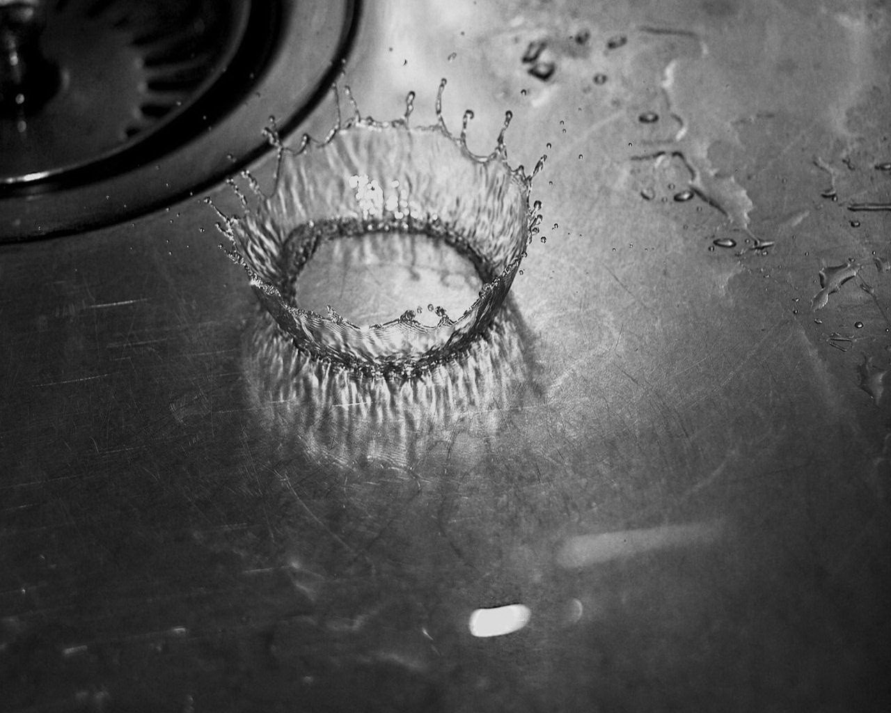 monochrome, Depth of field, Water Wallpaper