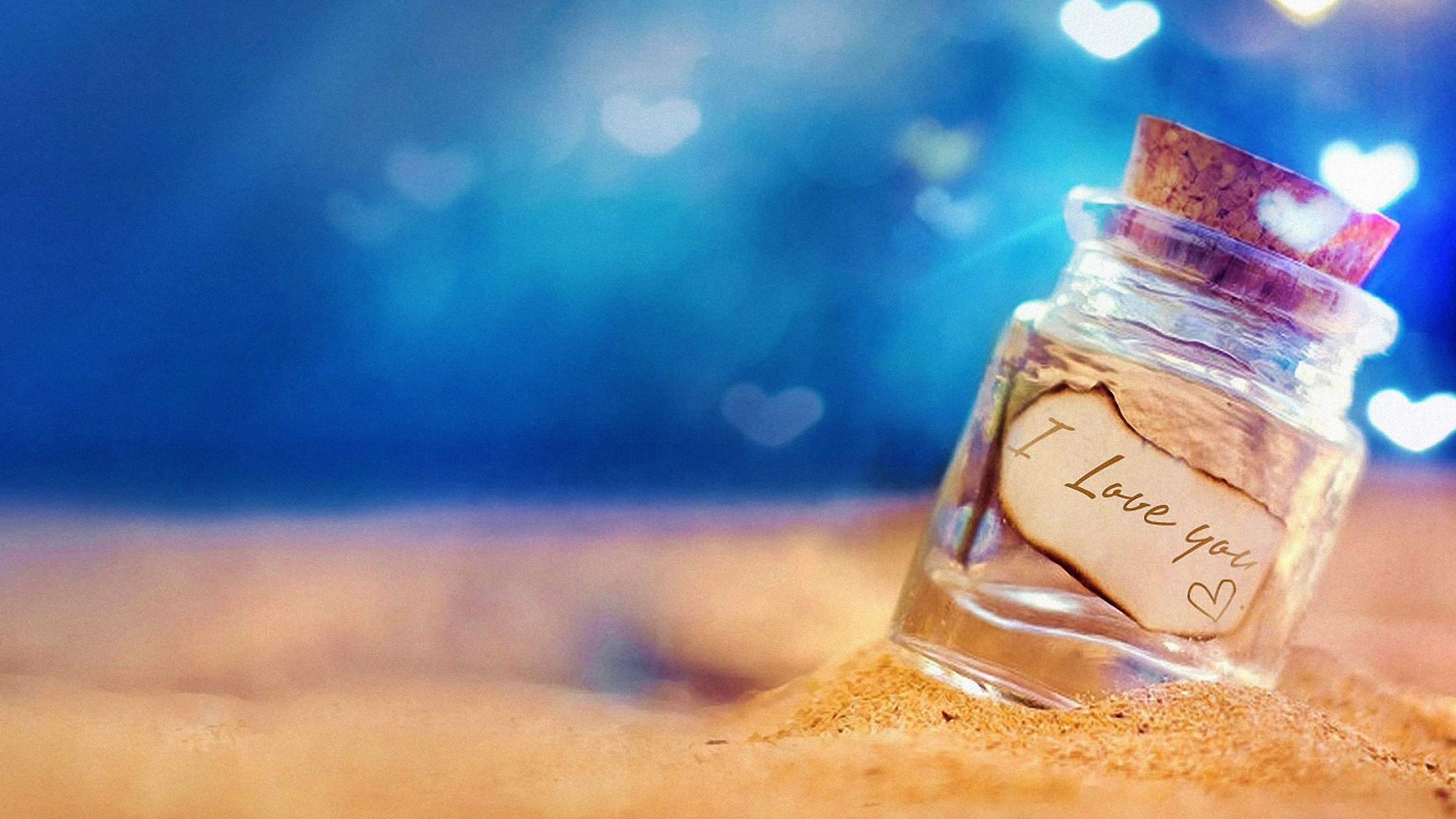 heart, Love, Sand Wallpaper