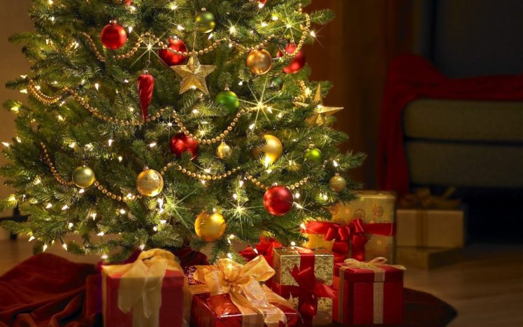 Christmas, Christmas ornaments, Christmas Tree HD Wallpaper Desktop Background
