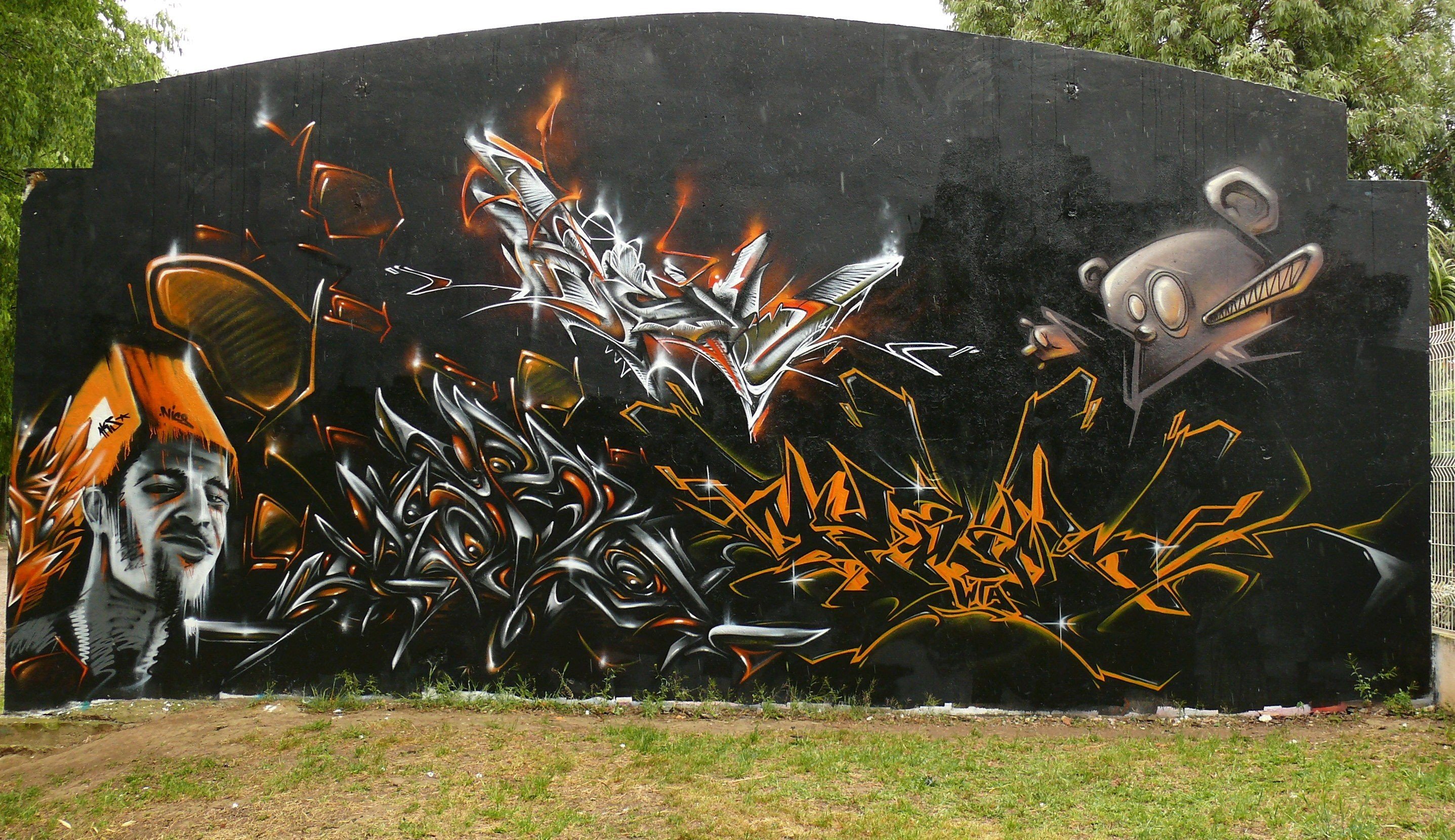 wall, Graffiti Wallpaper