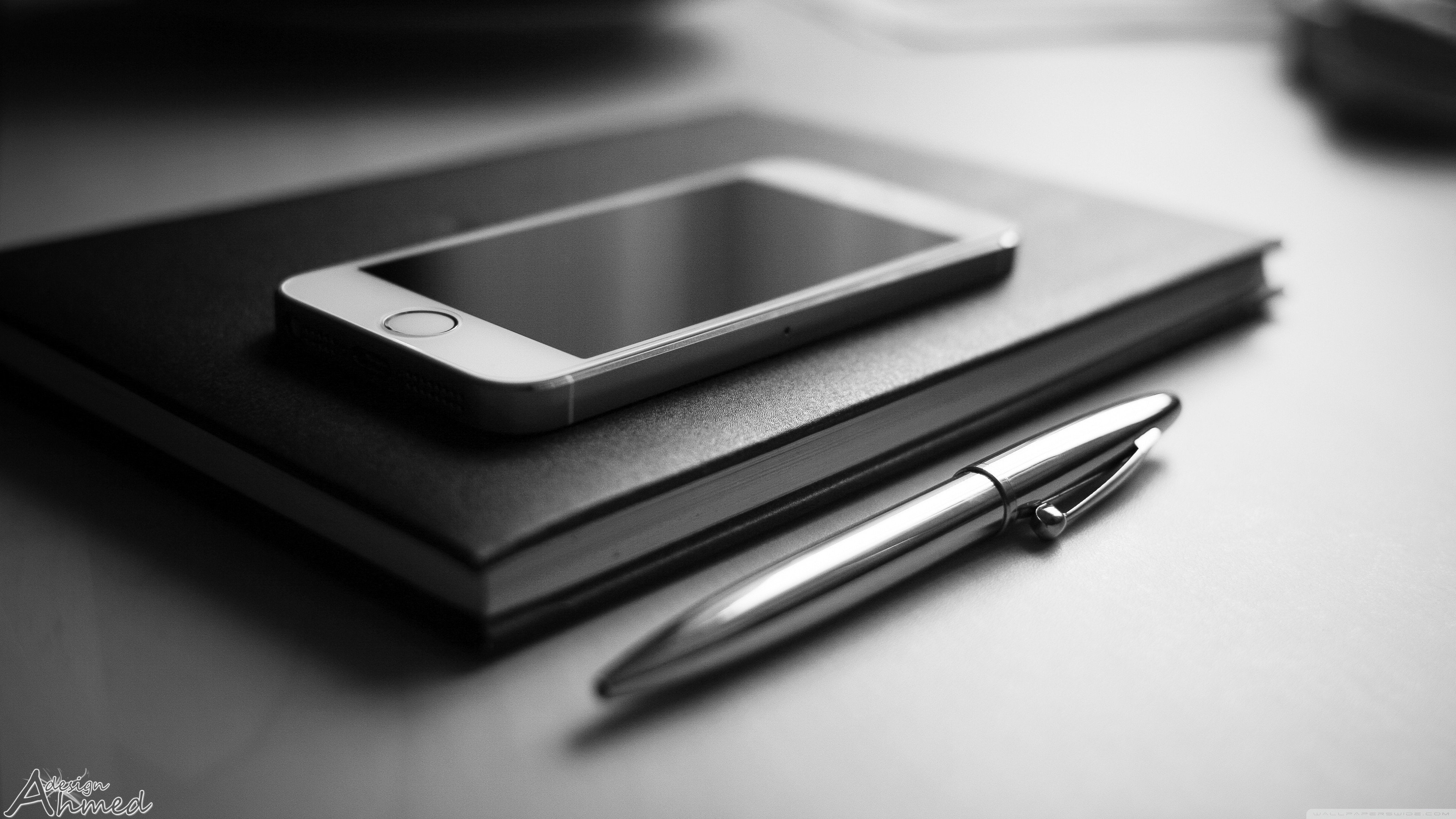 iPhone, Pens, Notebooks Wallpaper