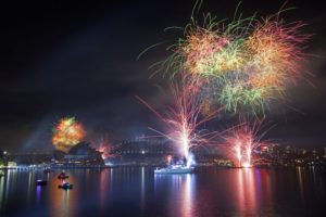 night, Sydney, Sydney Opera House, Fireworks