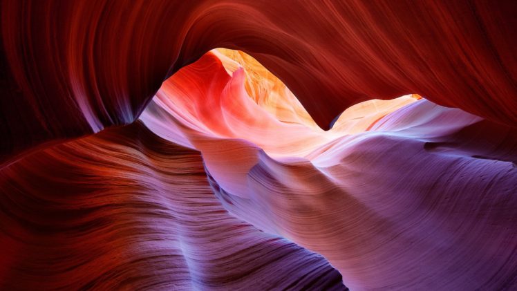 Antelope Canyon, Rock formation, Sunlight HD Wallpaper Desktop Background