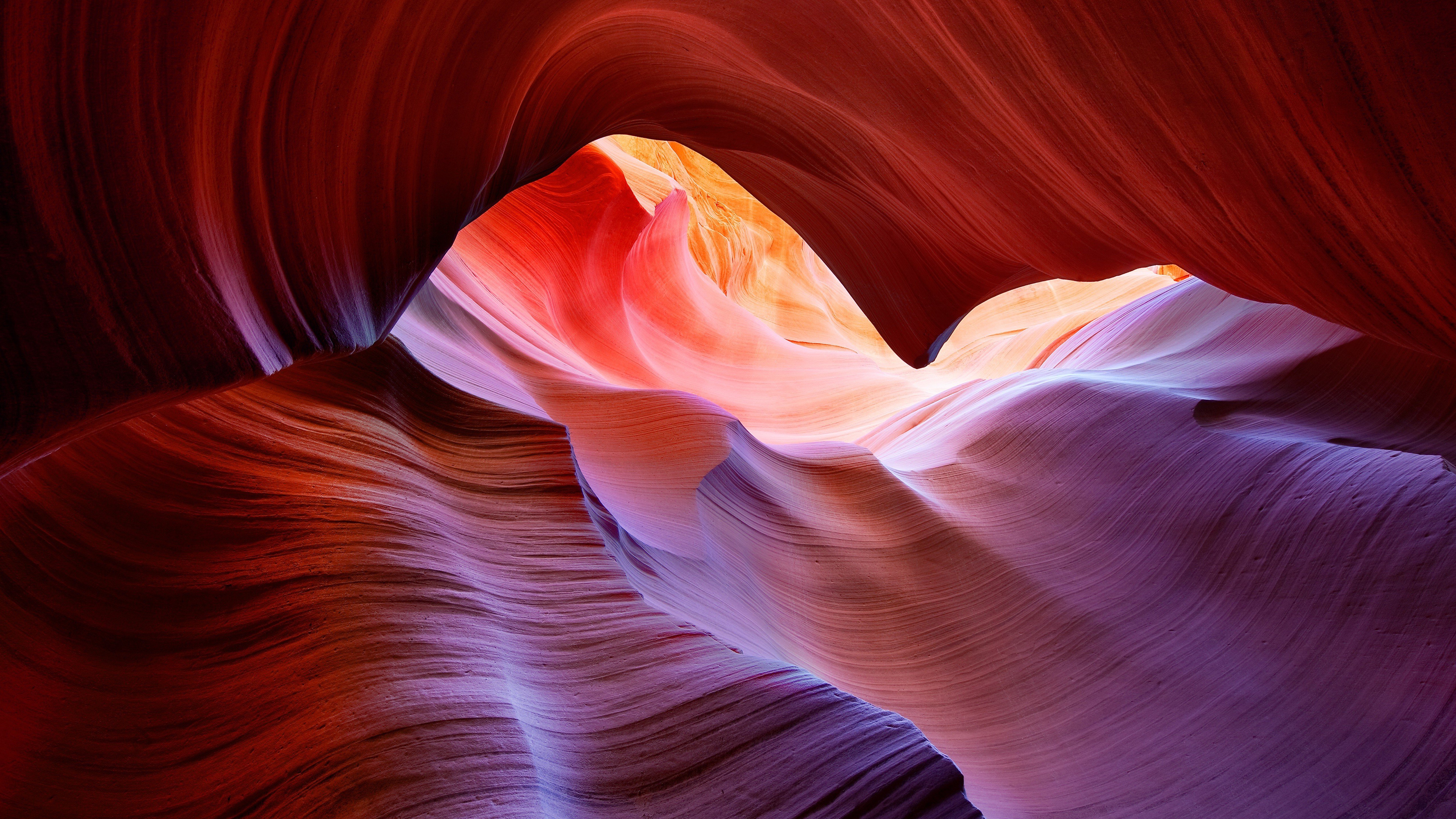 Antelope Canyon, Rock formation, Sunlight Wallpaper
