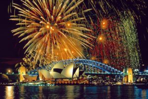 Sydney, Sydney Opera House, Australia, Bridge, Fireworks