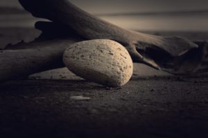 stones, Wood, Dark