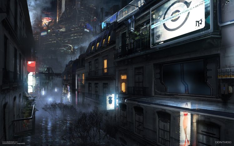 futuristic city, Futuristic, Science fiction HD Wallpaper Desktop Background