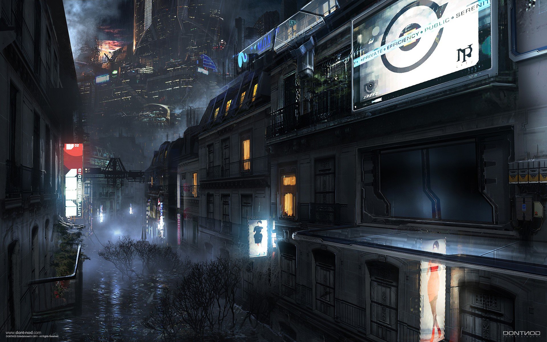 futuristic city, Futuristic, Science fiction Wallpaper