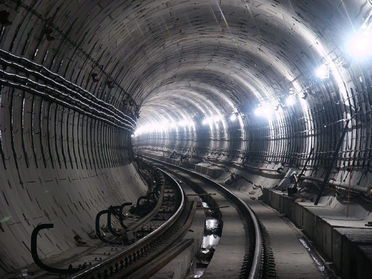 tunnel, Railway, Lights, Underground HD Wallpaper Desktop Background