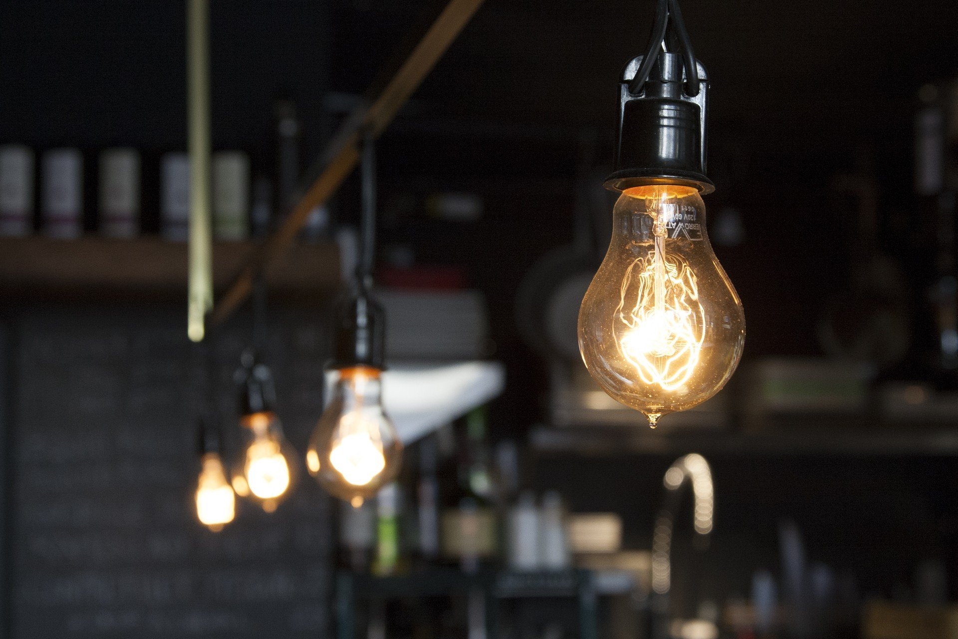 depth of field, Light bulb, Lights, Interior Wallpaper
