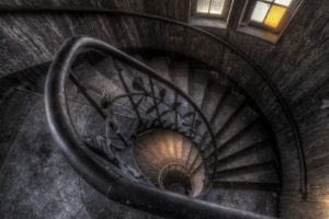 stairs, Building, Architecture, Interior, Window, Abandoned, Staircase, HDR, House