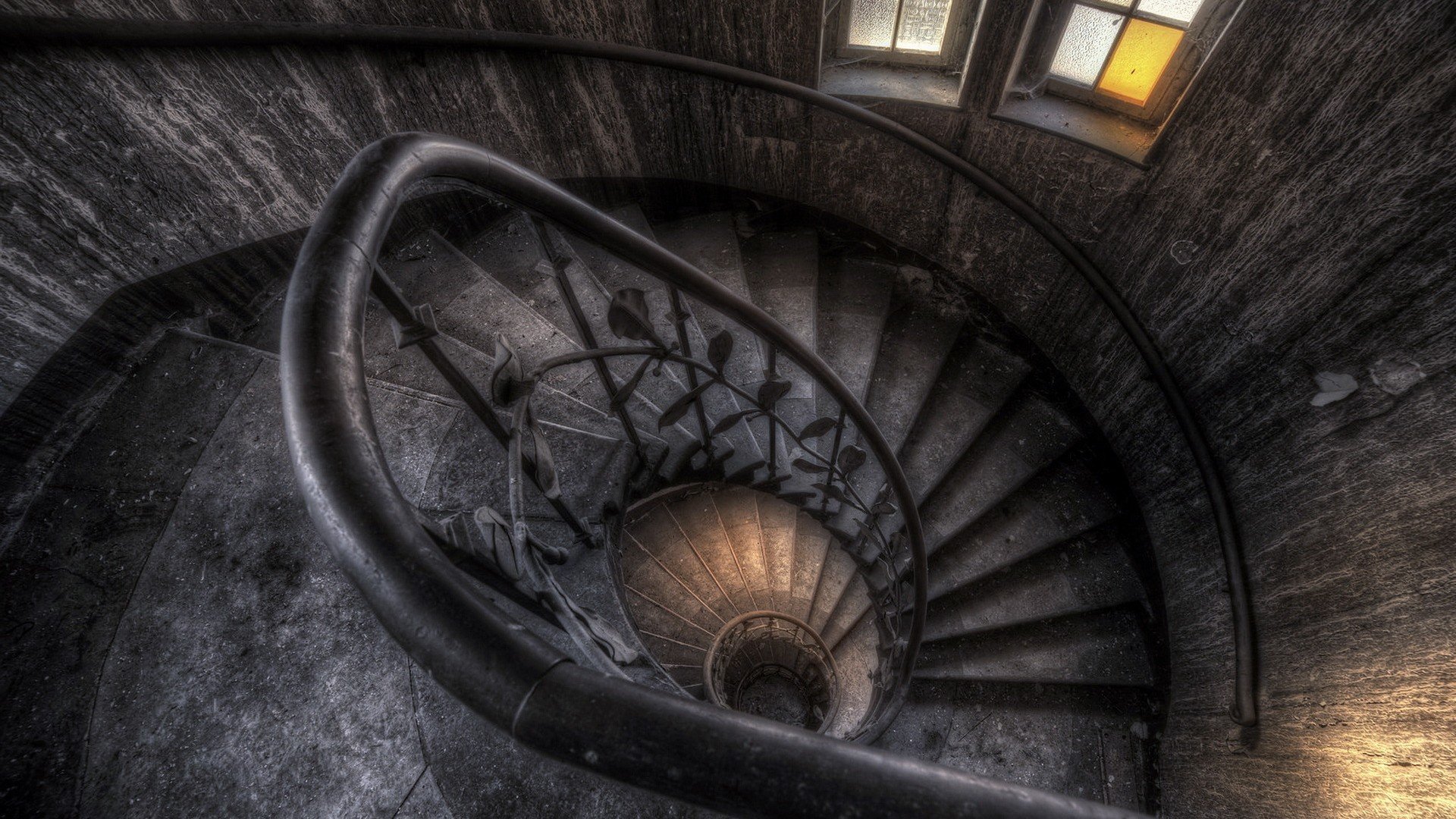 stairs, Building, Architecture, Interior, Window, Abandoned, Staircase, HDR, House Wallpaper