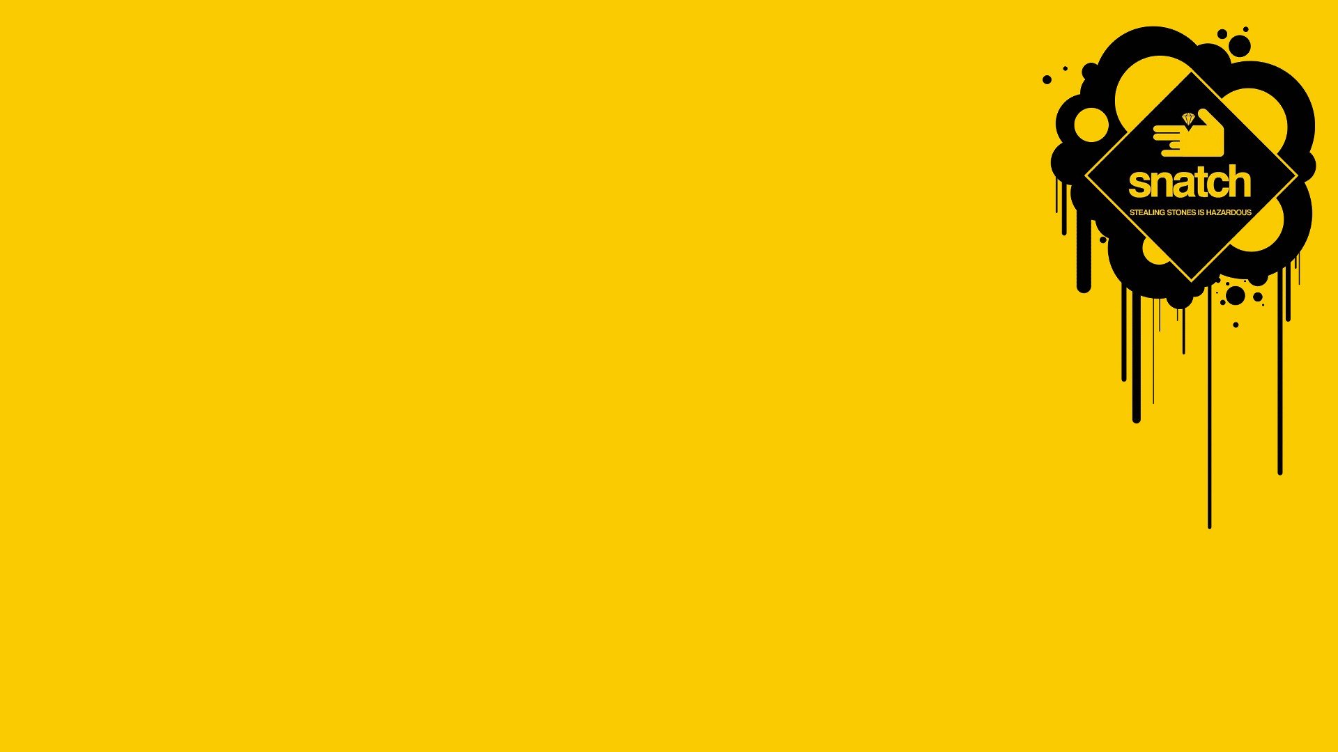 minimalism, Yellow background, Typography Wallpaper