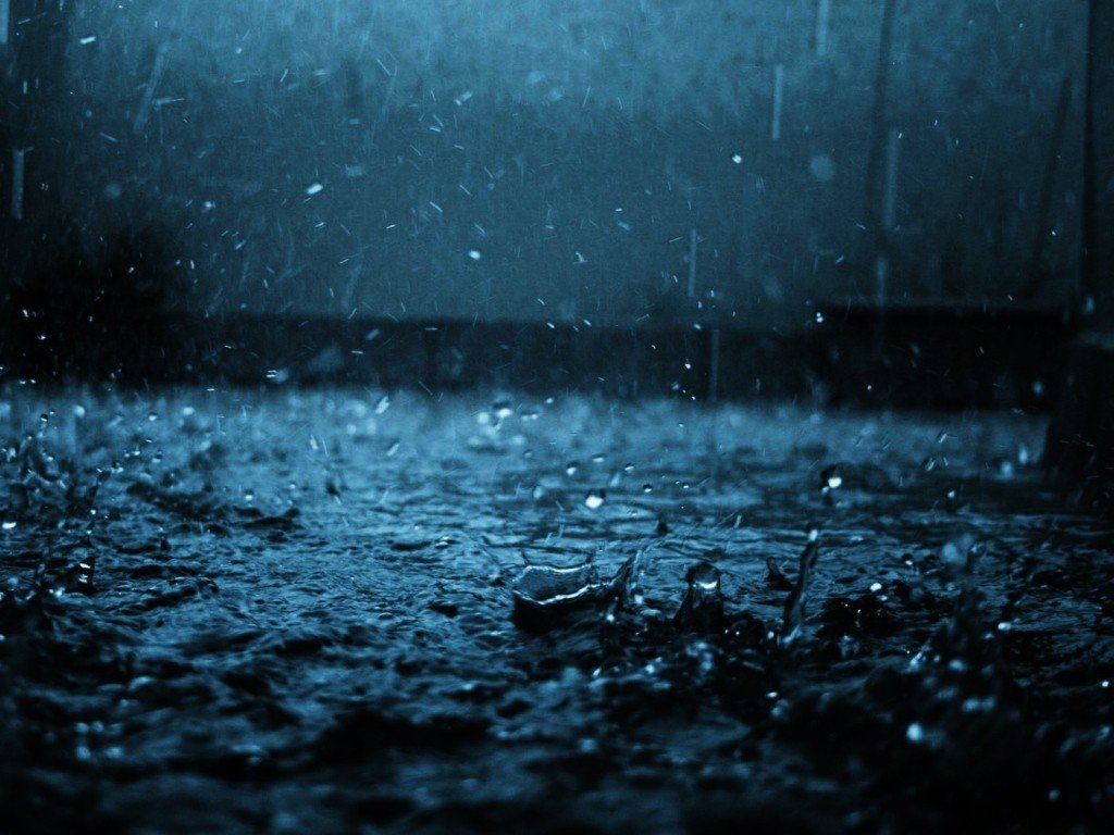 rain, Depth of field, Water, Color correction Wallpaper