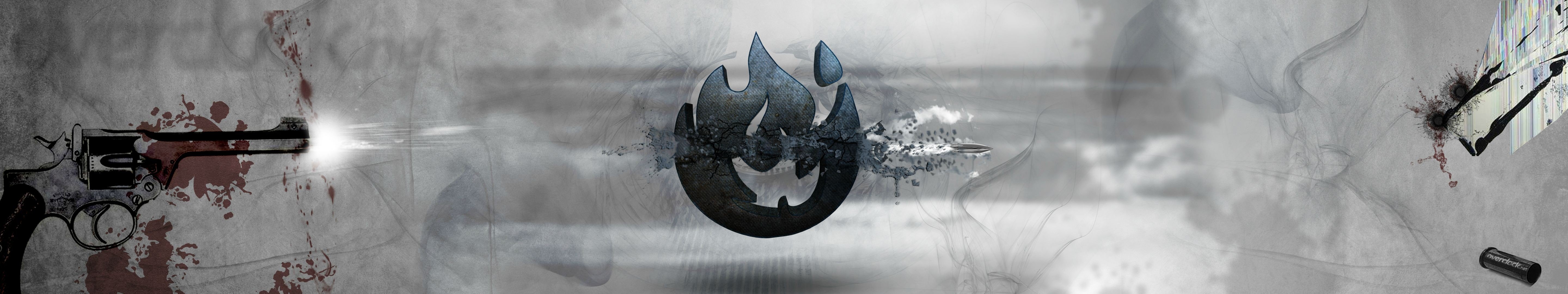 triple screen, Gun Wallpaper