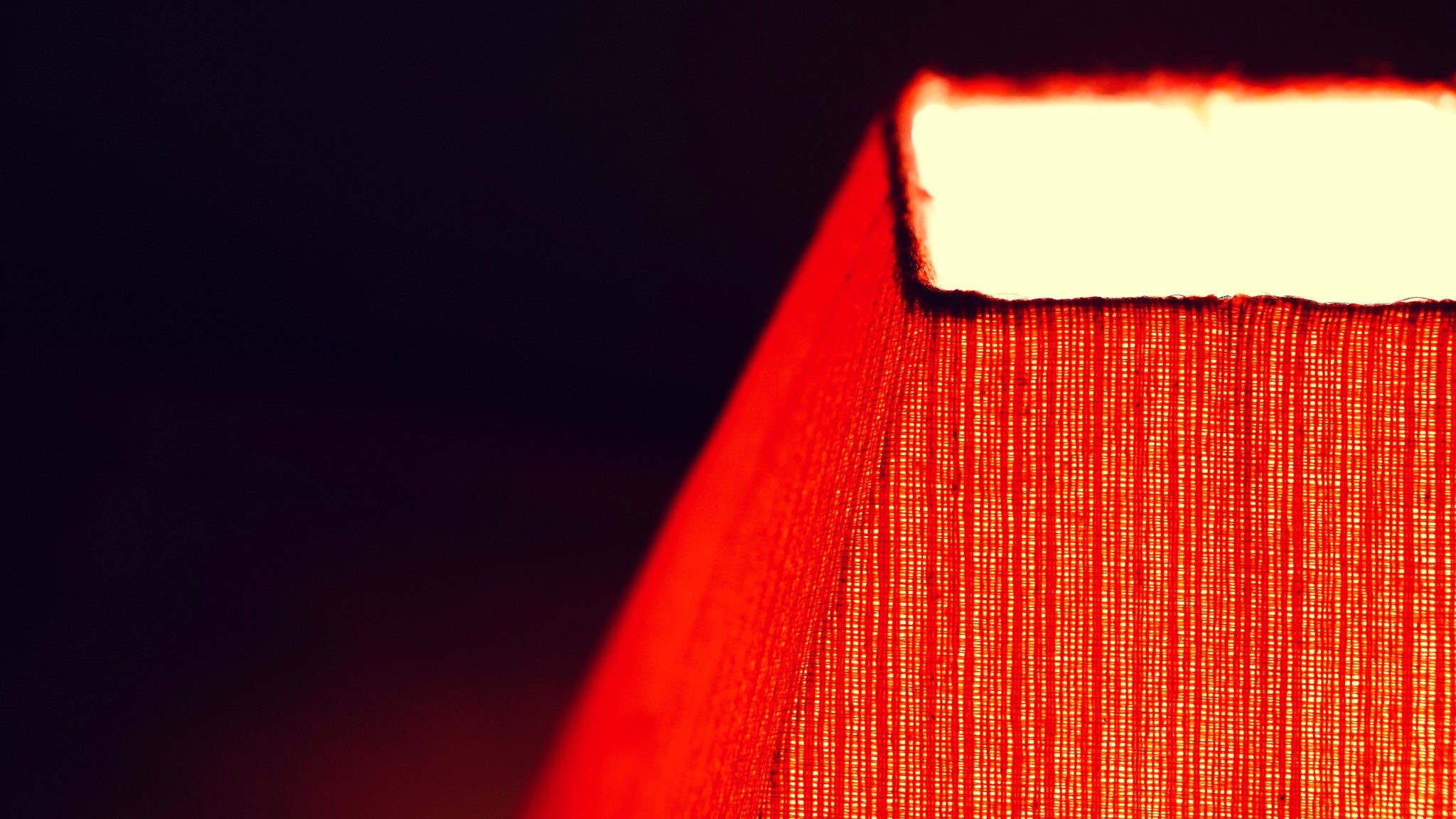 lamp, Glowing, Red Wallpaper