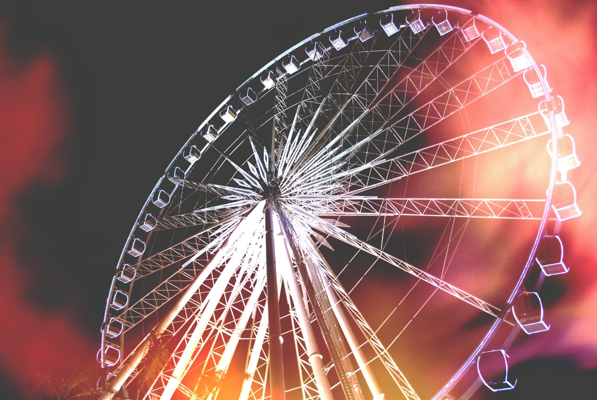 ferris wheel, Filter Wallpaper