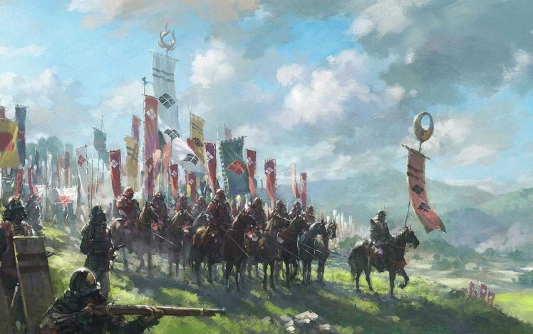 samurai, Painting HD Wallpaper Desktop Background