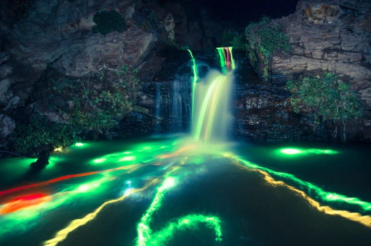 water, Colorful, Waterfall, Streamlined HD Wallpaper Desktop Background