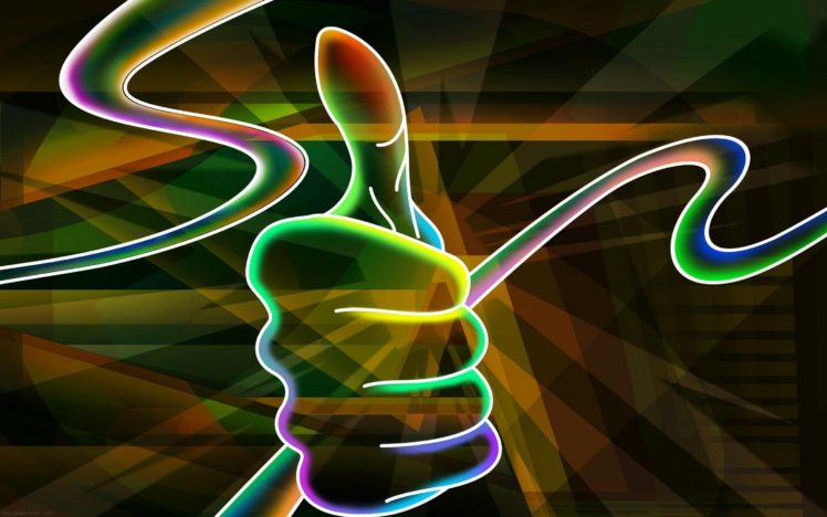 thumbs up, Colorful HD Wallpaper Desktop Background