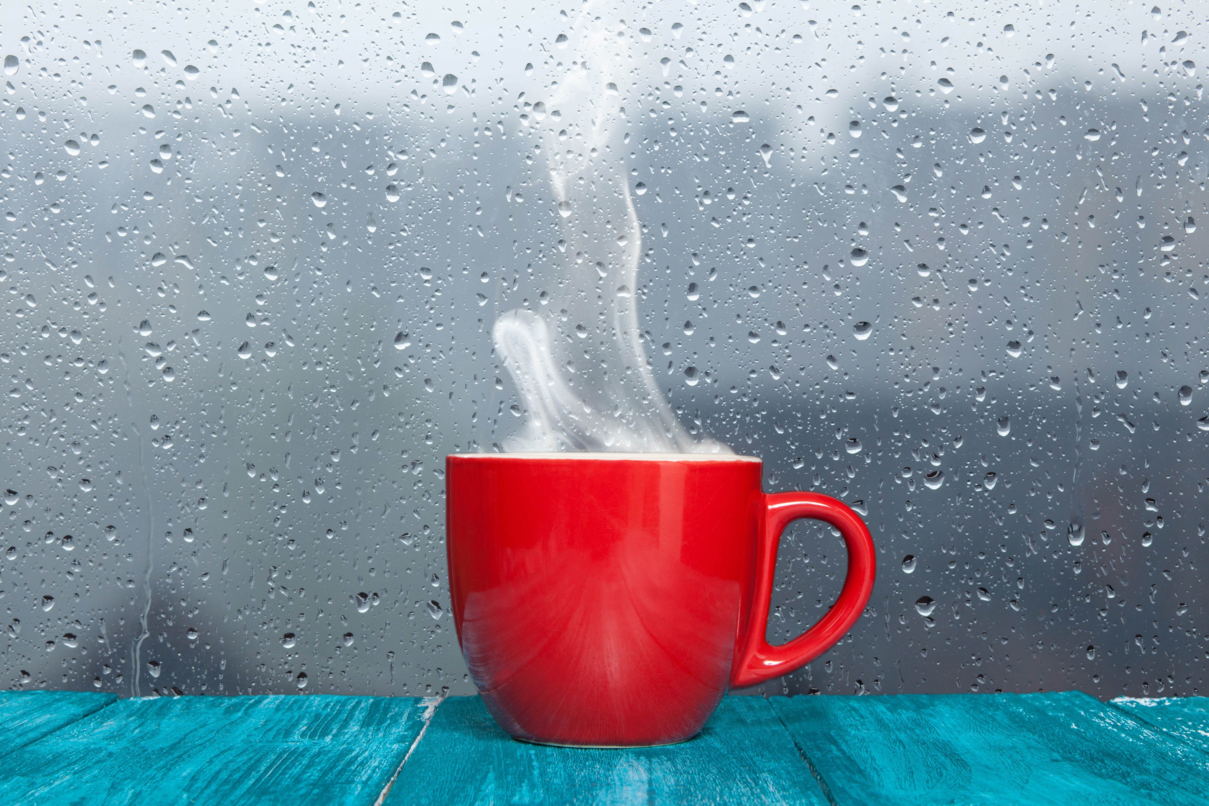 cup, Water on glass, Water drops Wallpaper