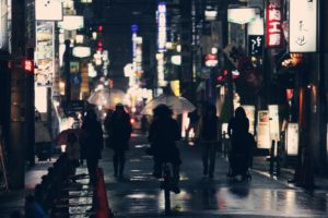 street, Umbrella, Japan